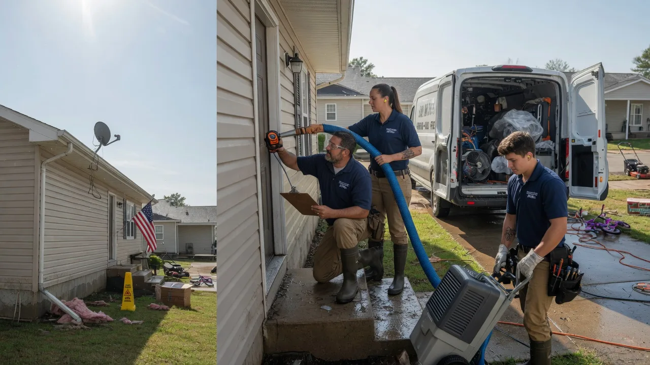 Ceiling Water Damage Restoration in Cherryvale, KS near me